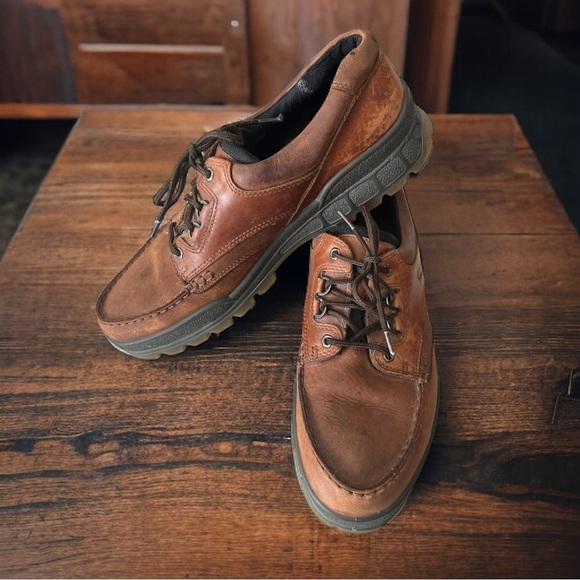 Ecco Track Mens Size US 14 EUR 48 Gore-Tex Leather Shoes High Quality - Picture 9 of 9